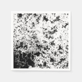 Zwart-wit Abstract vuil "wolken" formatie Servet