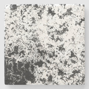 Zwart-wit Abstract vuil "wolken" formatie Stenen Onderzetter
