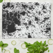 Zwart-wit Abstract vuil "wolken" formatie Theedoek (Gevouwen)