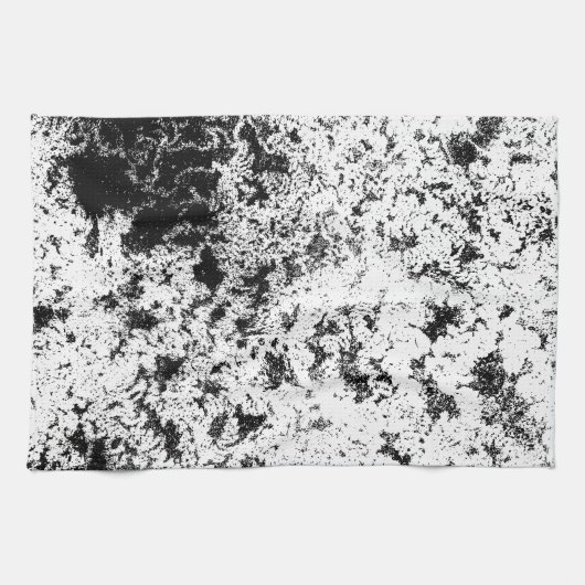 Zwart-wit Abstract vuil "wolken" formatie Theedoek (Horizontaal)