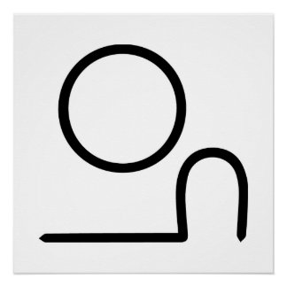 Zwart & Wit Abstract Wabi Sabi Moderne Kunst Perfect Poster
