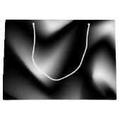 Zwart-wit abstract zebra large cadeautasje (Voorkant)
