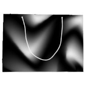 Zwart-wit abstract zebra large cadeautasje (Achterkant)