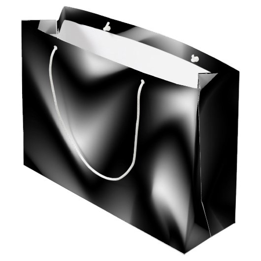 Zwart-wit abstract zebra large cadeautasje (Achterkant Gekanteld)