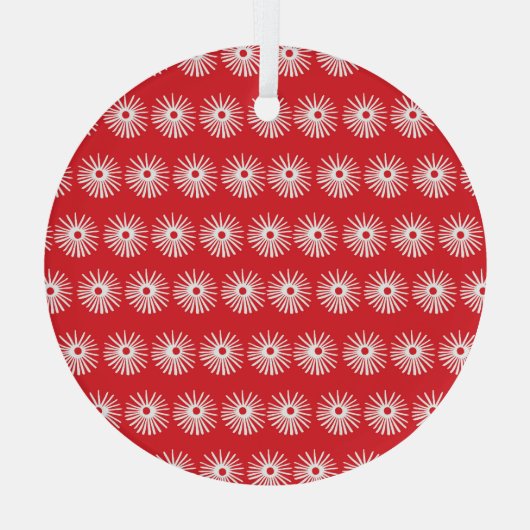 Zwart wit, abstracte bloementextuur. glas ornament (Achterkant)