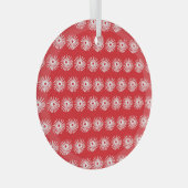 Zwart wit, abstracte bloementextuur. glas ornament (Voorkant Rechts)