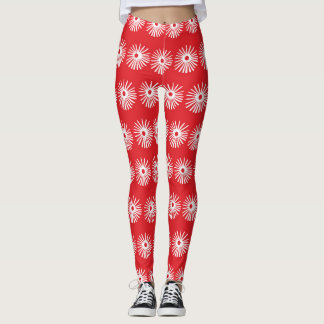 Zwart wit, abstracte bloementextuur. leggings