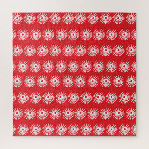 Zwart wit, abstracte bloementextuur. legpuzzel