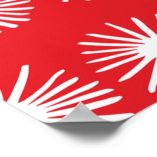 Zwart wit, abstracte bloementextuur. poster (Hoek)