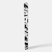 Zwart-wit Abstracte Brushstrokes Art Case-Mate iPhone Case (Achterkant / Links)