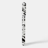 Zwart-wit Abstracte Brushstrokes Art Case-Mate iPhone Case (Achterkant / Rechts)