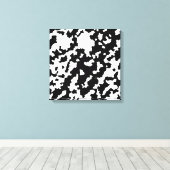 Zwart-wit Abstracte camouflage downloaden en Canvas Afdruk (Insitu (Houten vloer))