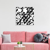 Zwart-wit Abstracte camouflage downloaden en Canvas Afdruk (Insitu (Woonkamer))