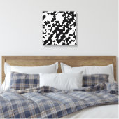 Zwart-wit Abstracte camouflage downloaden en Canvas Afdruk (Insitu (Slaapkamer))