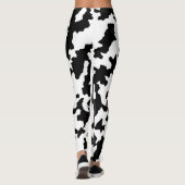 Zwart-wit Abstracte camouflage downloaden en Leggings (Achterkant)