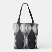Zwart-wit Abstracte Canvas tas (Achterkant)