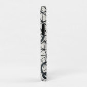 Zwart-wit abstracte cirkels Case-Mate iPhone case (Achterkant/rechts)