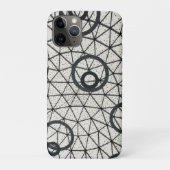 Zwart-wit abstracte cirkels Case-Mate iPhone case (Achterkant)