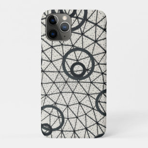 Zwart-wit abstracte cirkels Case-Mate iPhone case