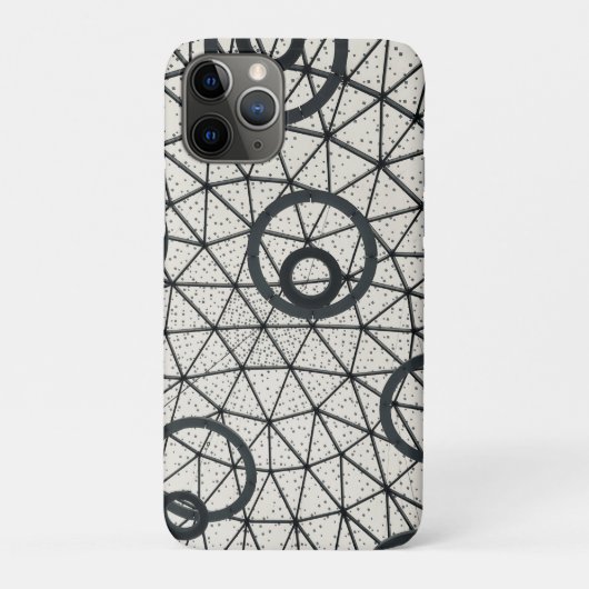 Zwart-wit abstracte cirkels Case-Mate iPhone case (Achterkant)