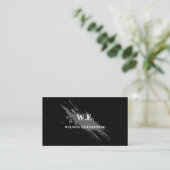 zwart-wit abstracte classicBusiness Kaart Visitekaartje (Staand voorkant)