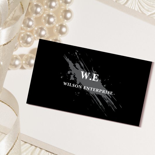 zwart-wit abstracte classicBusiness Kaart Visitekaartje