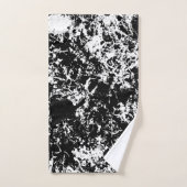 Zwart-wit Abstracte ijsvorming Bad Handdoek (Handdoek)