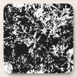 Zwart-wit Abstracte ijsvorming Bier Onderzetter