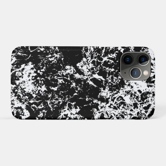 Zwart-wit Abstracte ijsvorming Case-Mate iPhone Case (Achterkant (horizontaal))