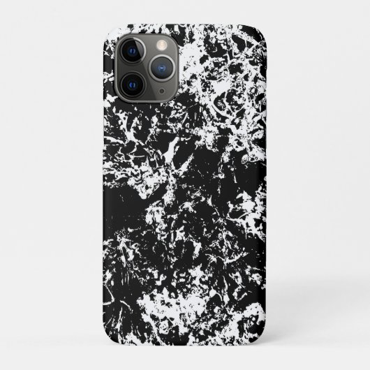 Zwart-wit Abstracte ijsvorming Case-Mate iPhone Case (Achterkant)