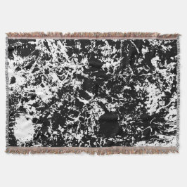 Zwart-wit Abstracte ijsvorming Deken