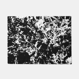 Zwart-wit Abstracte ijsvorming Deurmat