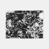 Zwart-wit Abstracte ijsvorming Fleece Deken (Voorkant (Horizontaal))