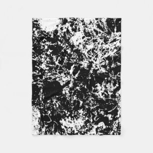 Zwart-wit Abstracte ijsvorming Fleece Deken