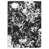 Zwart-wit Abstracte ijsvorming Klembord (Achterkant)