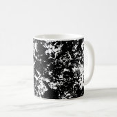 Zwart-wit Abstracte ijsvorming Koffiemok (Voorkant rechts)