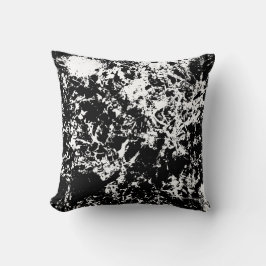 Zwart-wit Abstracte ijsvorming Kussen