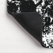 Zwart-wit Abstracte ijsvorming Muismat (Hoek)