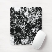 Zwart-wit Abstracte ijsvorming Muismat (Met muis)