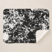 Zwart-wit Abstracte ijsvorming Sherpa Deken (Voorkant (horizontaal))
