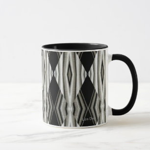 Zwart-wit Abstracte Mok 1