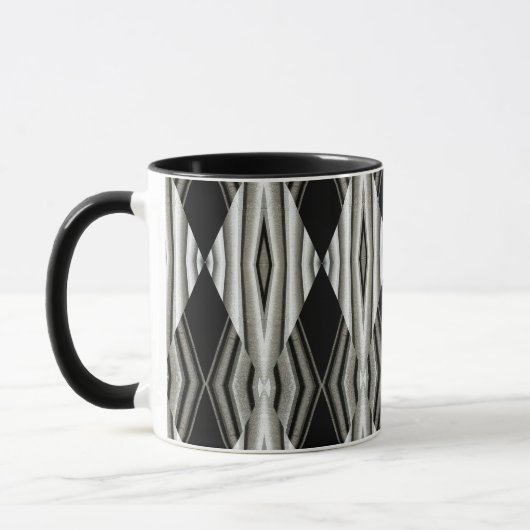 Zwart-wit Abstracte Mok 1 (Links)