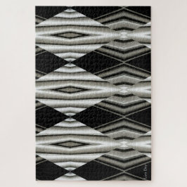 Zwart-wit Abstracte puzzel