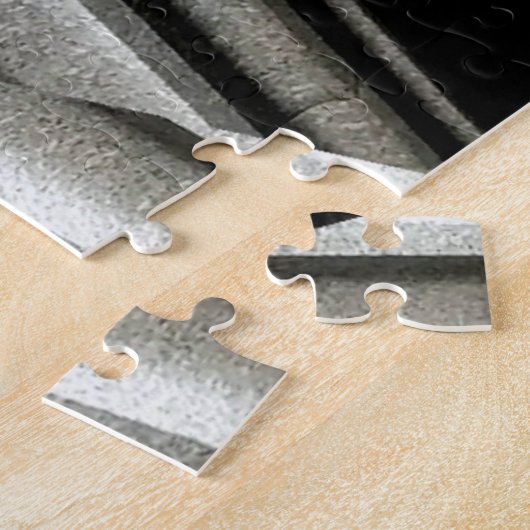 Zwart-wit Abstracte puzzel Legpuzzel (Zijkant)