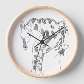 Zwart-wit abstracte stok tapijten houten wand