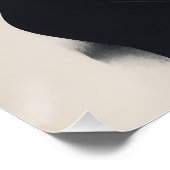 Zwart-wit Abstracte vrouw Perfect Poster (Hoek)