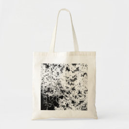 Zwart-Wit Abstracte Vuil "Wolken" Vorming Tote Bag