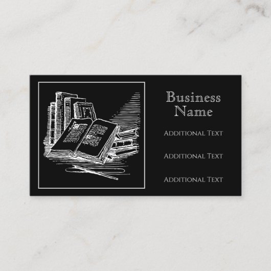 Zwart-wit Academie Visitekaartje (Voorkant)