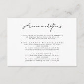 Zwart-wit Accommodaties Behuizing Kaart (Voorkant)