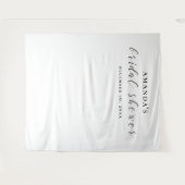 Zwart-wit achtergrond. Achtergrond voor bruidsfees Wandkleed (Voorkant (horizontaal))